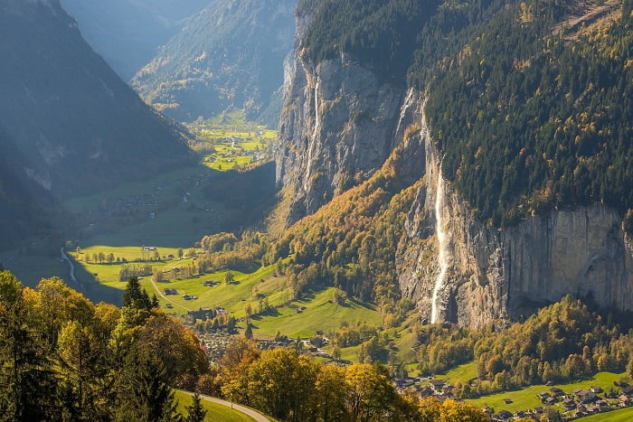 Καταρράκτης στο Lauterbrunnen, Ελβετία