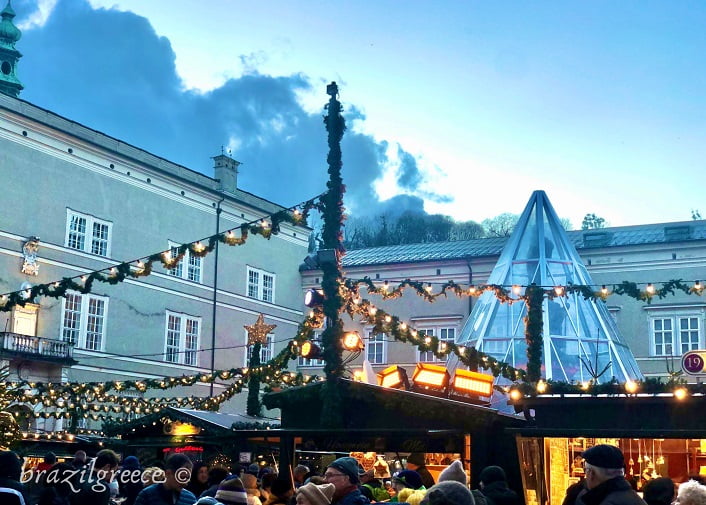 Χριστουγεννιάτικη αγορά, Χριστουγεννιάτικη αγορά, Σάλτσμπουργκ, Αυστρία.