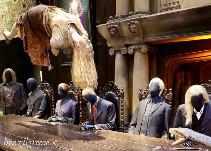 Συνάντηση θανατοφάγων, οικία Μαλφόι, Harry Potter Studios, Λονδίνο