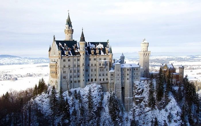 Neuschwanstein Castle, Χειμώνας, Βαυαρία, Γερμανία