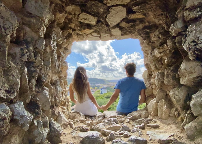 θέα από τα τείχη του κάστρου Όμπιντος