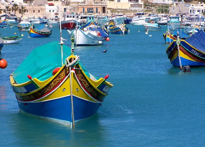 Οι βάρκες του Marsaxlokk με το μάτι του Ώρος, Μάλτα