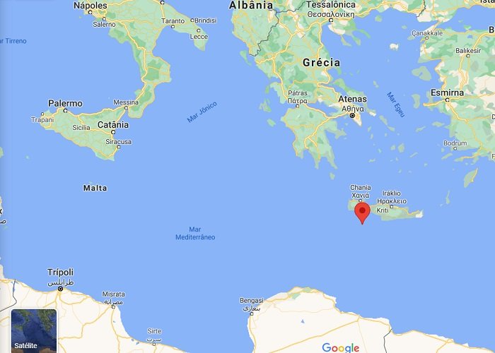 Χάρτης, το νοτιότερο σημείο της Ευρώπης, Γαύδος, Κρήτη