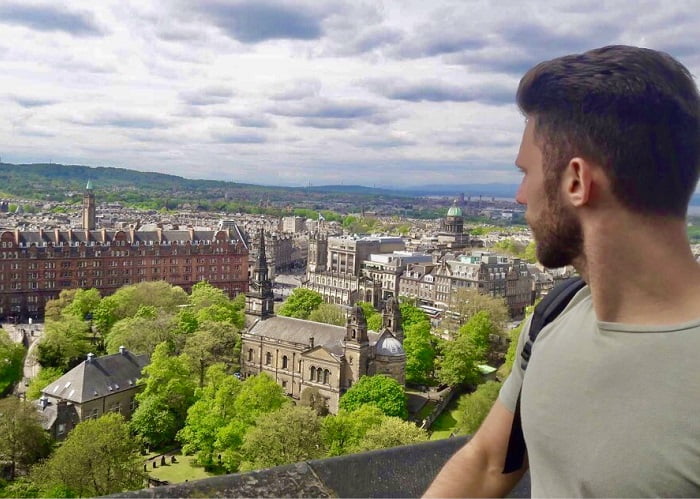 Τι να κάνετε στο Εδιμβούργο: πανοραμική θέα από το κάστρο