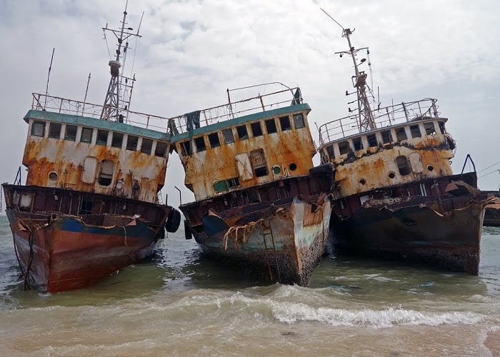 Μαυριτανία: νεκροταφείο πλοίων στις ακτές του Ατλαντικού