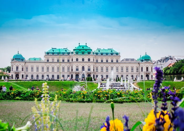 Το παλάτι Μπελβεντέρε στην Βιέννη, Αυστρία