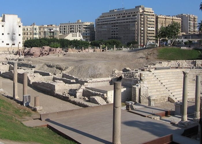 Τα ερείπια της αρχαίας Αλεξάνδρειας στη Αίγυπτο