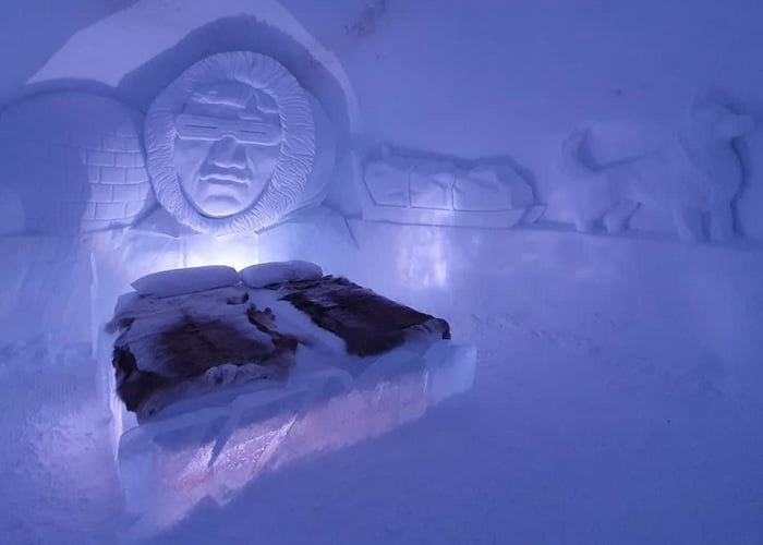 Ice hotel: τα δωμάτια στο ξενοδοχείο από πάγο στο Τρόμσο