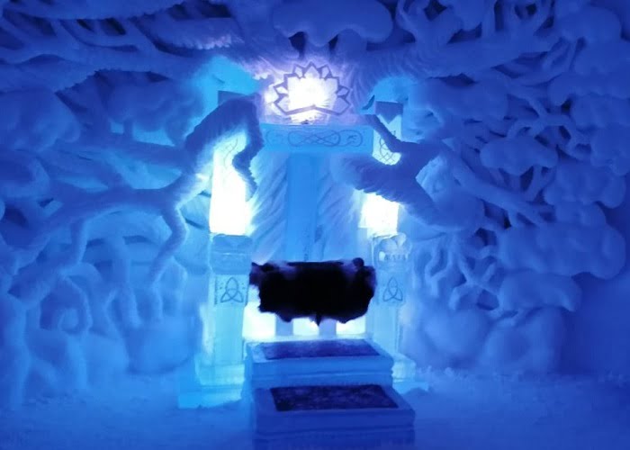 Ice hotel: Ο παγωμένος θρόνος από την σειρά games of throne