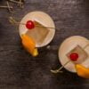 Whisky sour cocktail: Dry shake